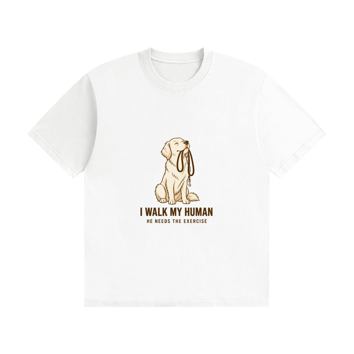 I Walk My Human — He Needs the Exercise
